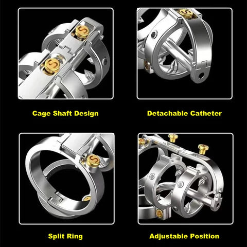 Sadism Double Lock Male Chastity Device