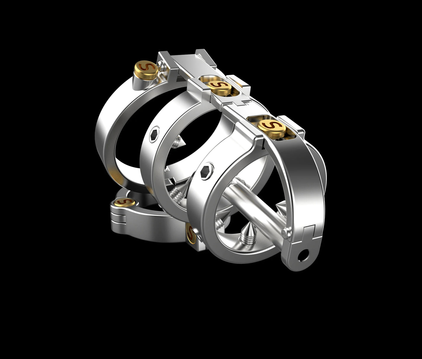 Sadism Double Lock Male Chastity Device