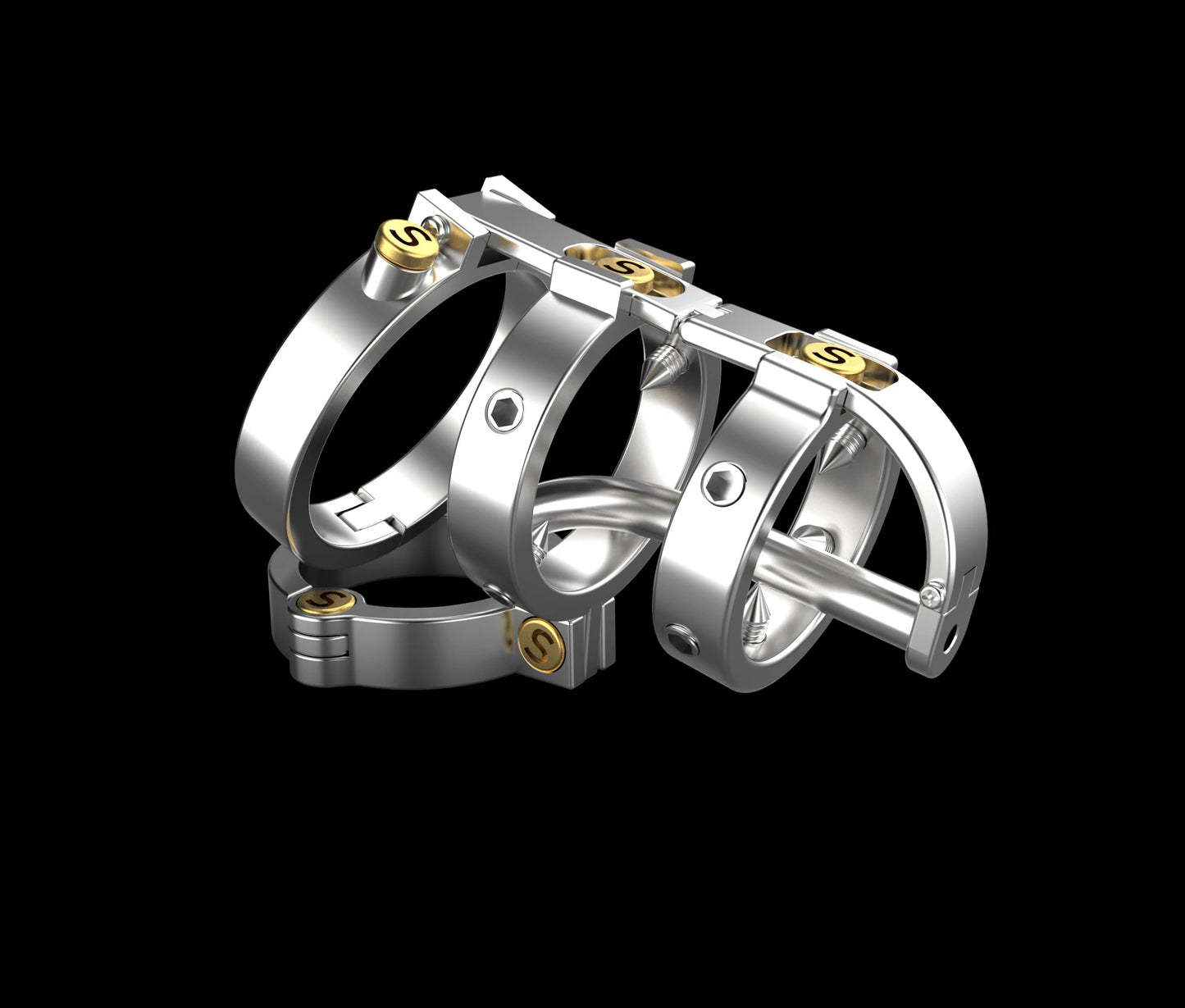 Sadism Double Lock Male Chastity Device