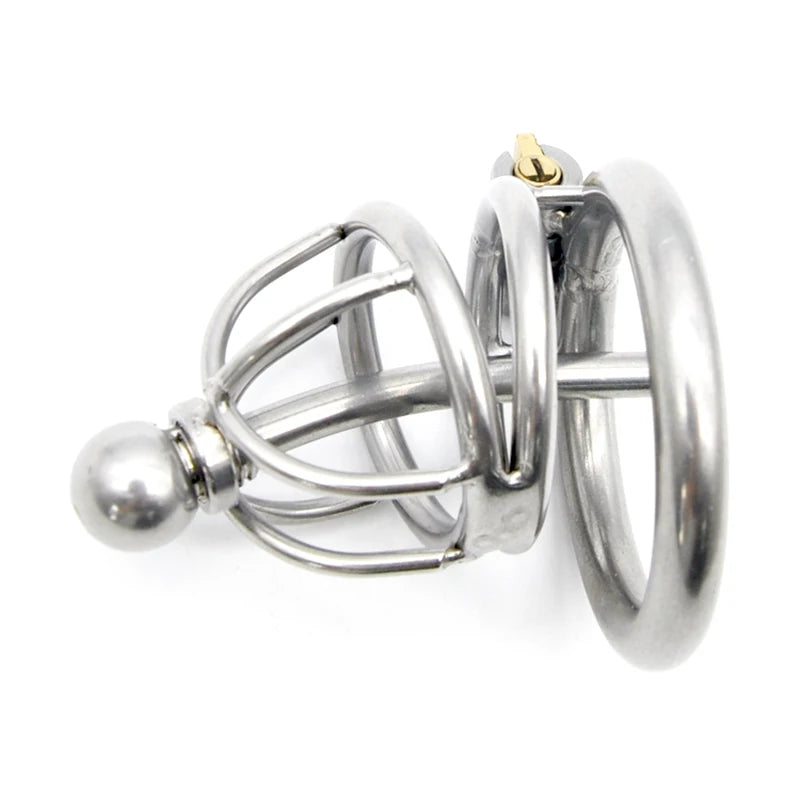 Chastity Cage with Urethra Catheter A229