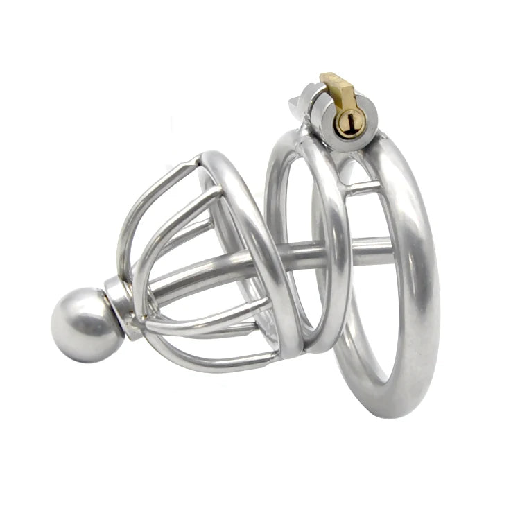 Chastity Cage with Urethra Catheter A229
