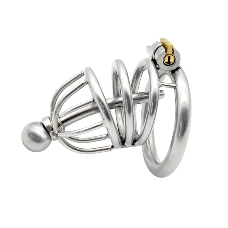 Chastity Cage with Urethra Catheter A229
