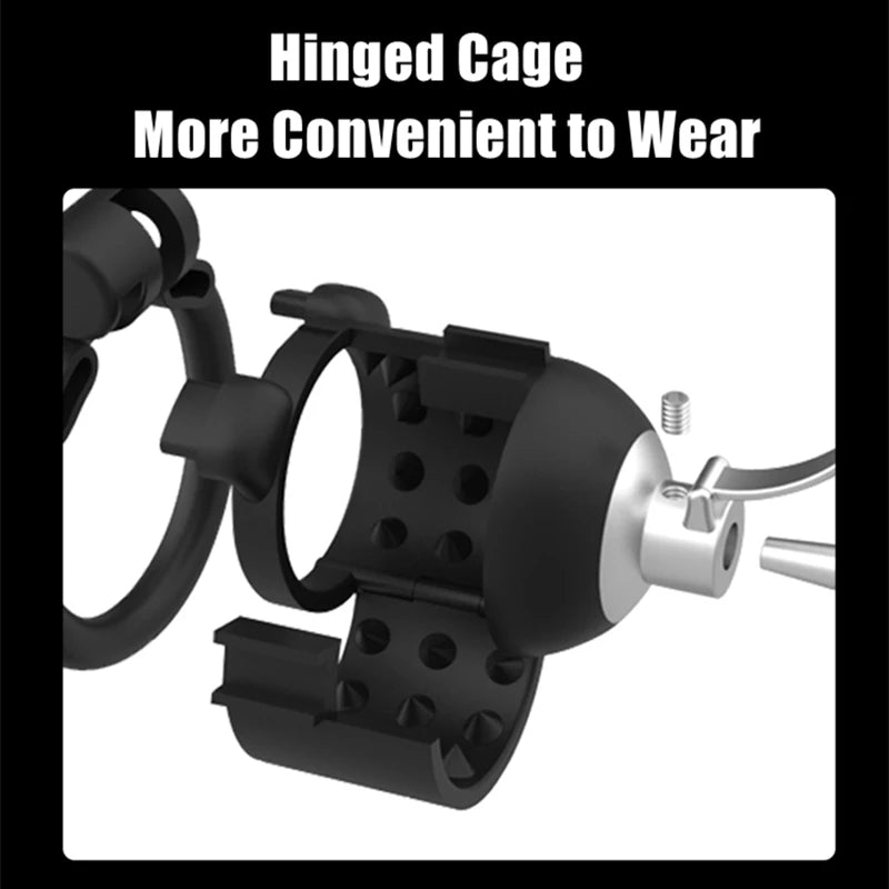 TUSK SERIES Bionic Design Hinged Cock Cage