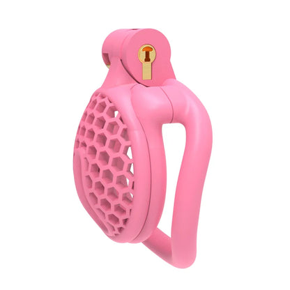 Mini Bee-hive Design Male Chastity Device