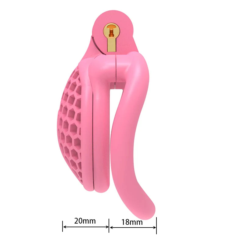 Mini Bee-hive Design Male Chastity Device