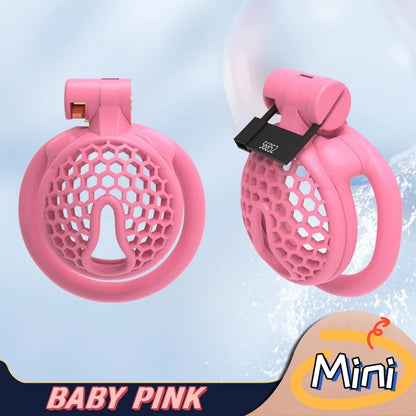 Mini Bee-hive Design Male Chastity Device