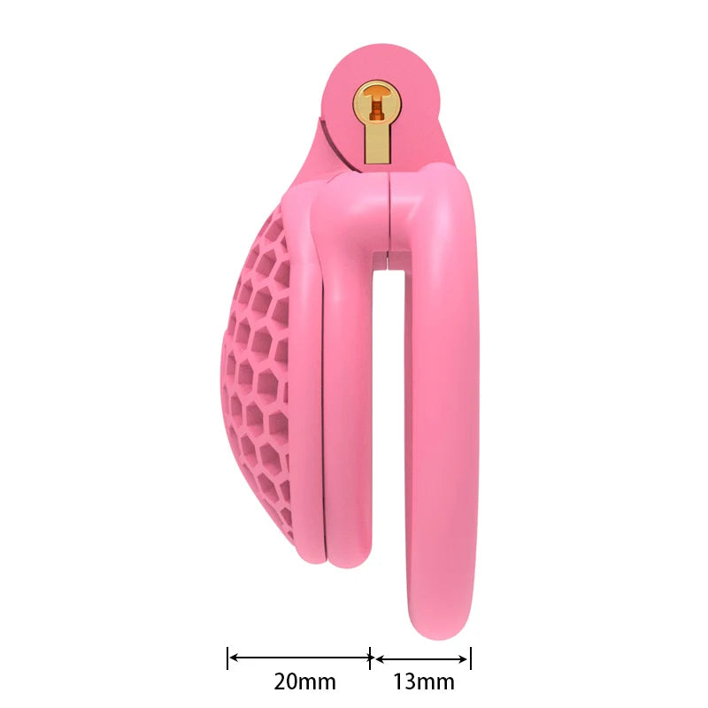 Mini Bee-hive Design Male Chastity Device
