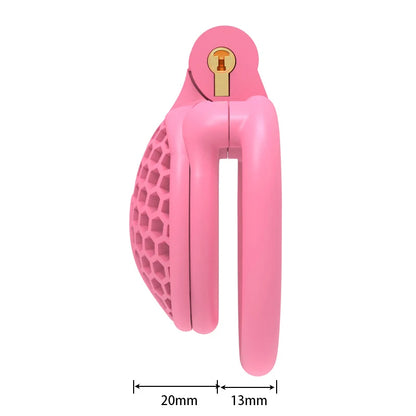 Mini Bee-hive Design Male Chastity Device