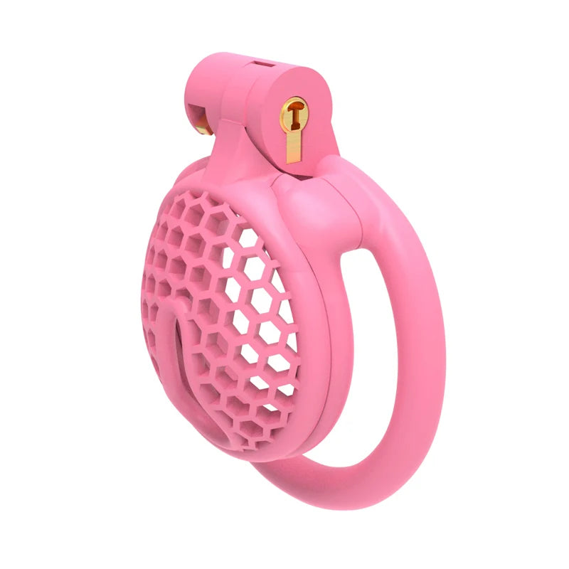 Mini Bee-hive Design Male Chastity Device