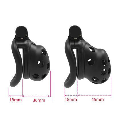 Airholes Cock Cage Chastity Lock F006
