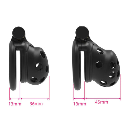 Airholes Cock Cage Chastity Lock F006