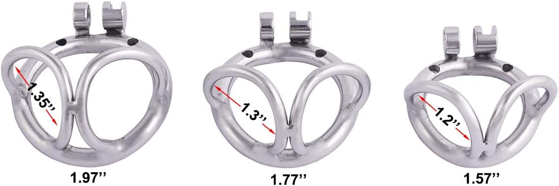 Stainless steel Separating Ring Chastity Cage