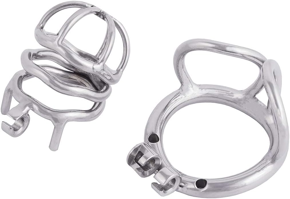 Stainless steel Separating Ring Chastity Cage