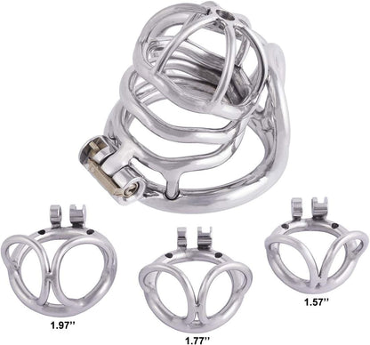Stainless steel Separating Ring Chastity Cage