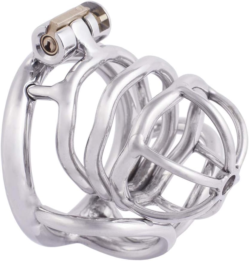 Stainless steel Separating Ring Chastity Cage