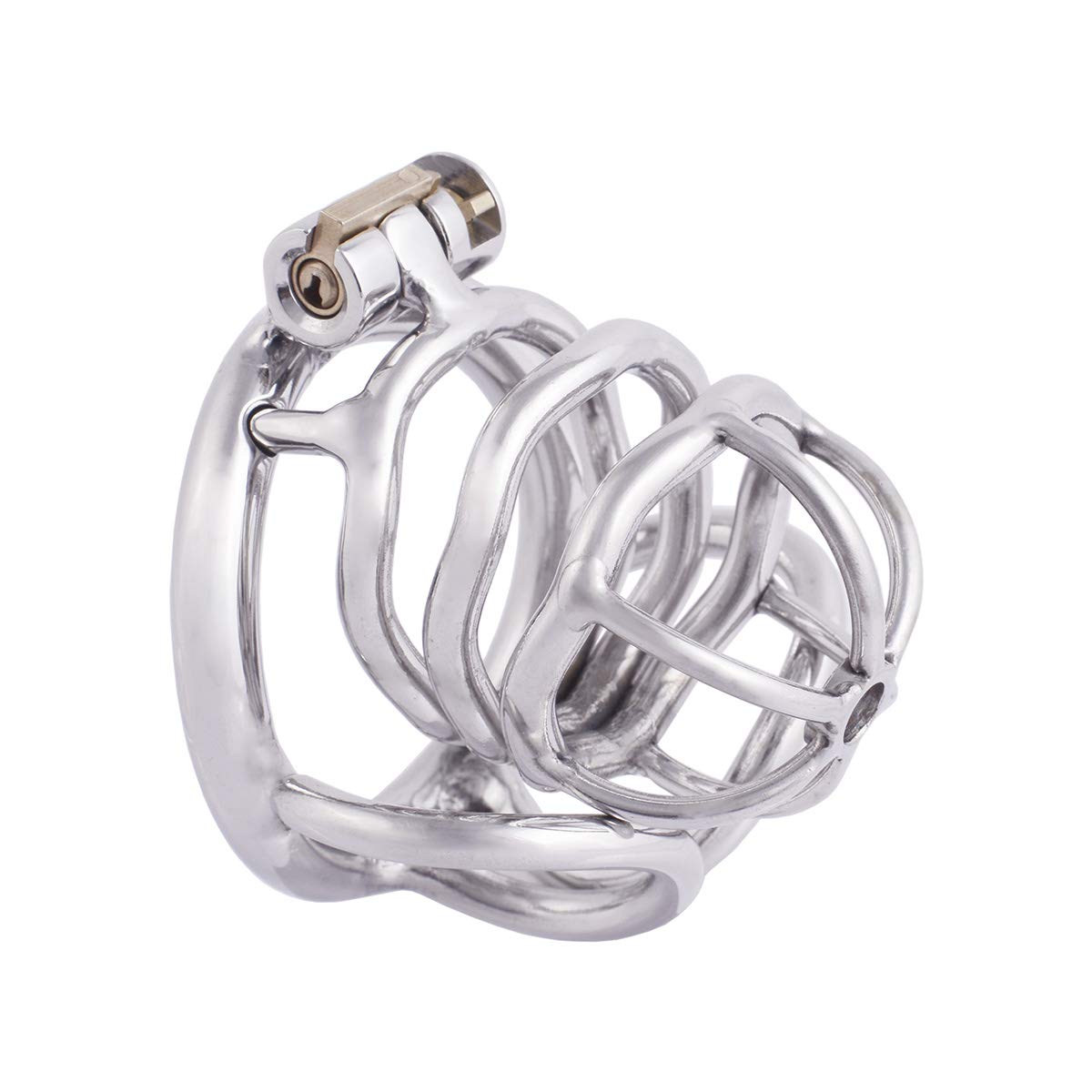 Stainless steel Separating Ring Chastity Cage
