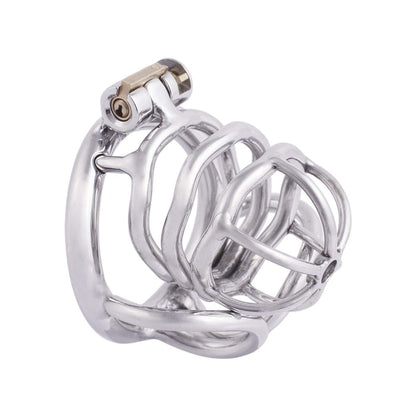 Stainless steel Separating Ring Chastity Cage