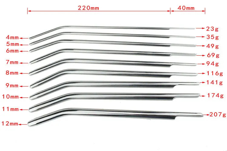 9 Size Stimulate Urethral Dilator Rod Plug