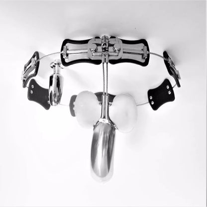 Adjustable Size Male T-type Chastity Belt