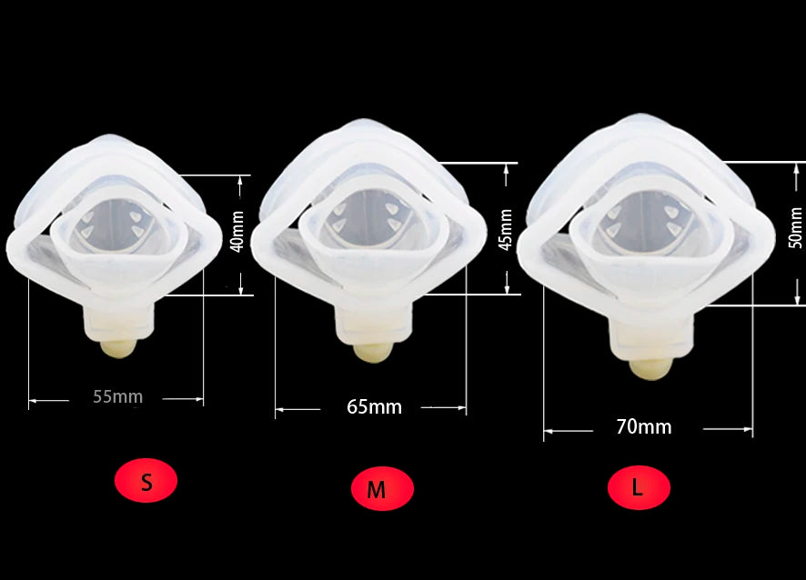 Barbed Massage Silicone Chastity Cage