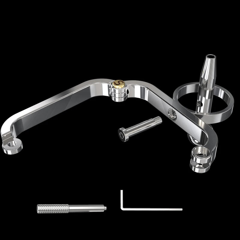Stainless Steel COCKLE Urethra PA Cock Cage