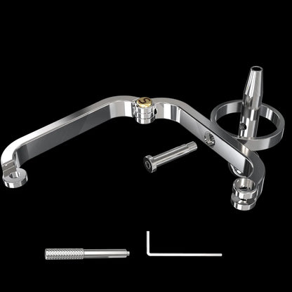 Stainless Steel COCKLE Urethra PA Cock Cage