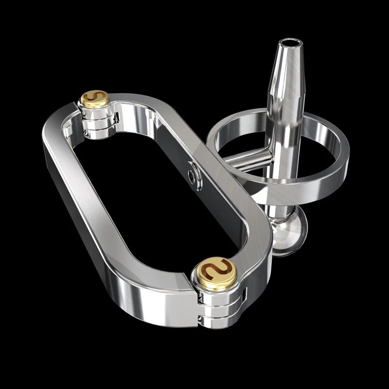 Stainless Steel COCKLE Urethra PA Cock Cage