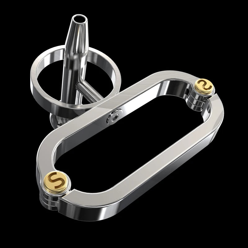 Stainless Steel COCKLE Urethra PA Cock Cage