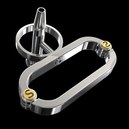 Stainless Steel COCKLE Urethra PA Cock Cage
