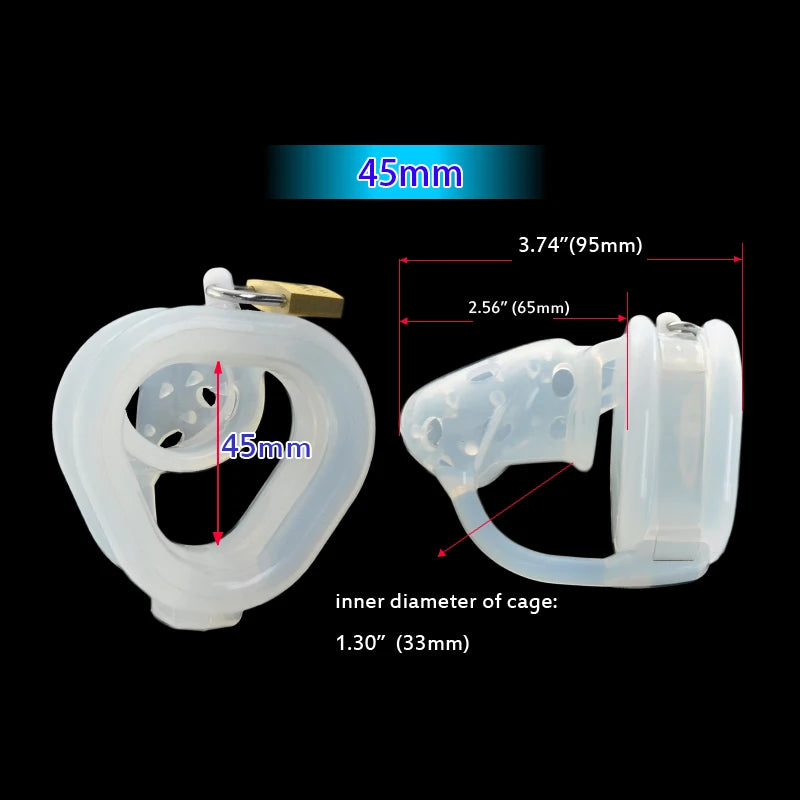 Barbed Massage Silicone Chastity Device