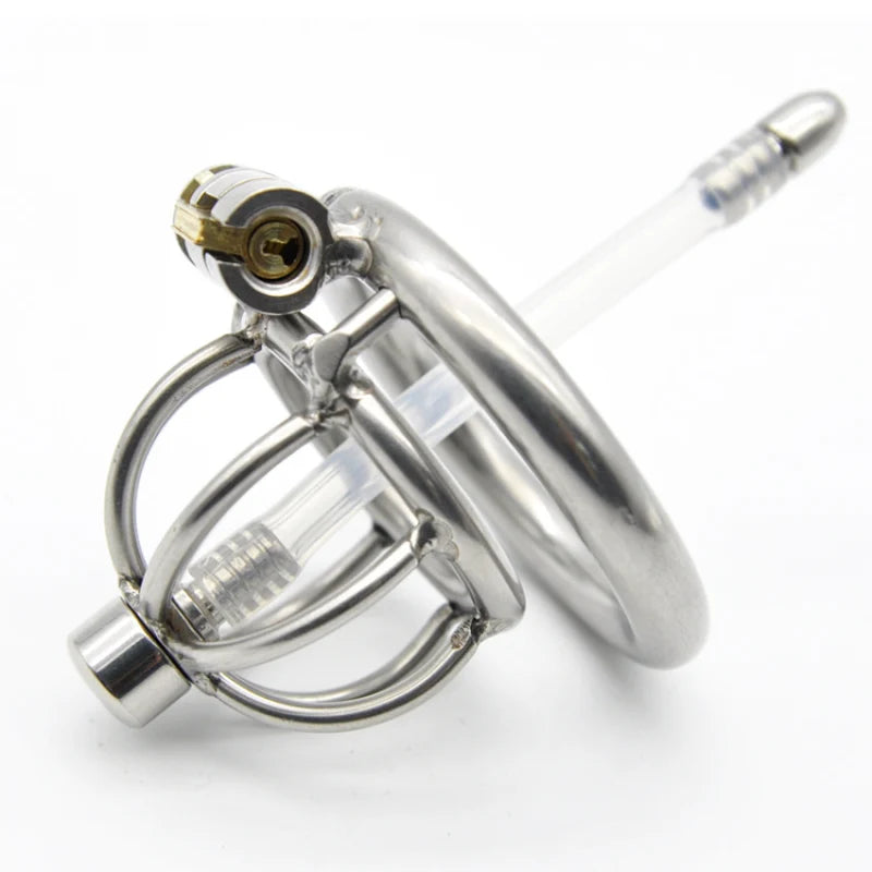 Cock Cage with catheter Penis Lock
