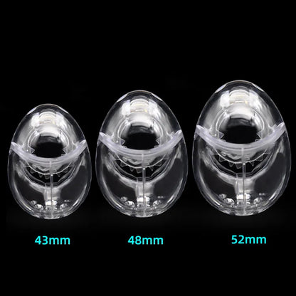 Eggshell Fully Encircled Chastity Cage