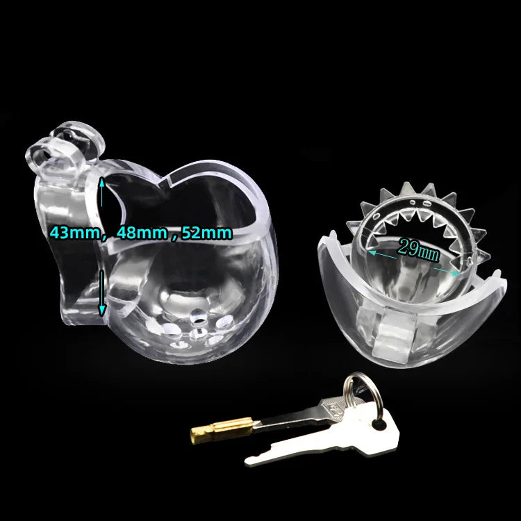 Eggshell Fully Encircled Chastity Cage