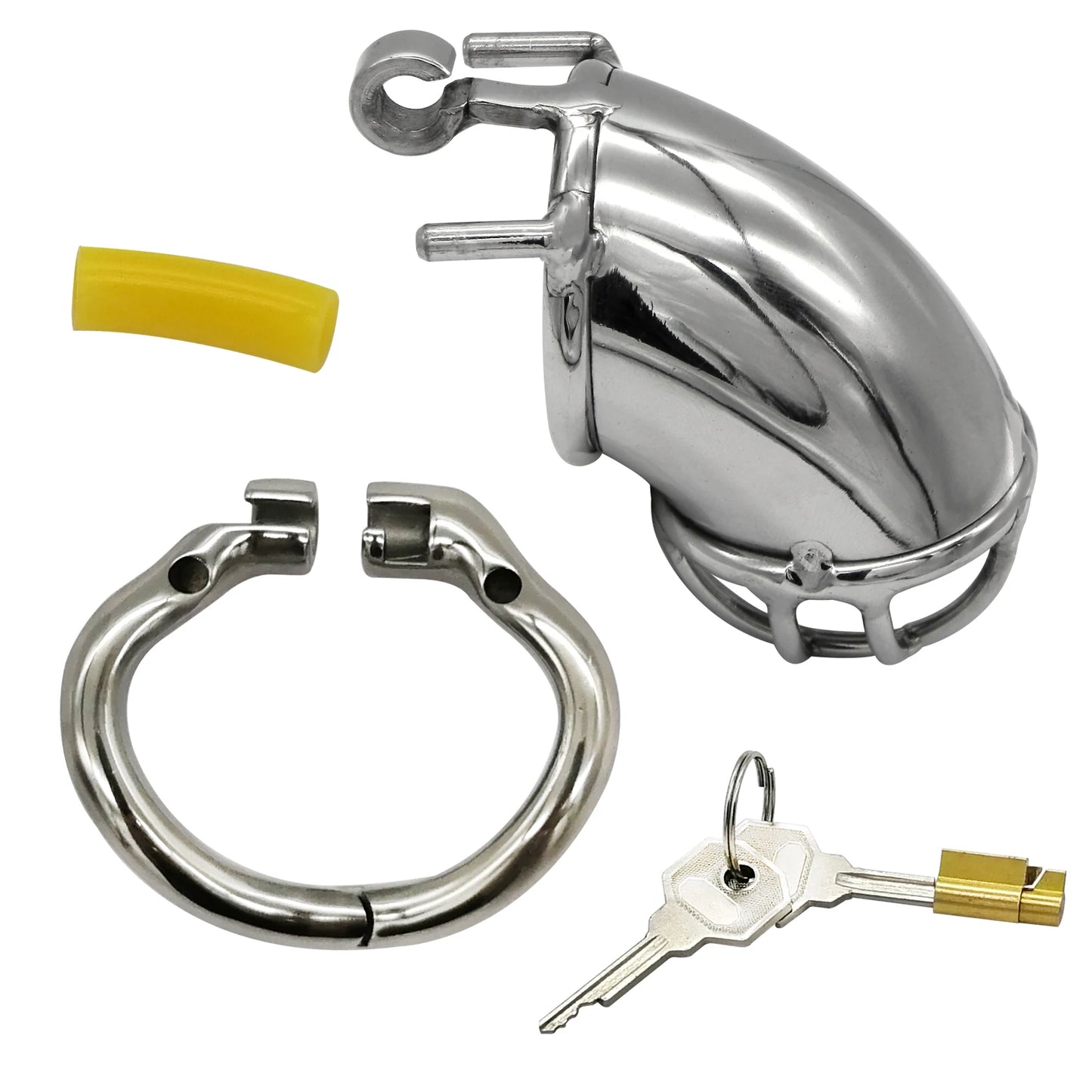 Hinge Ring Chastity Device Cock Cage S057
