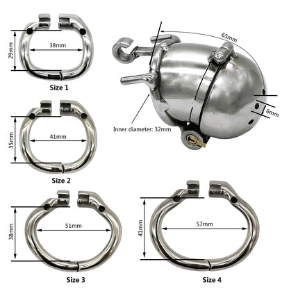 Hinge Ring Stealth Lock Male Chastity Cage