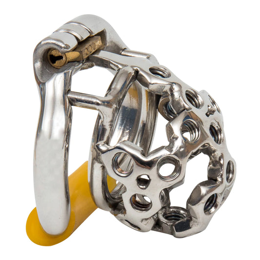 Ergonomic Stainless Steel Stealth Lock Male Chastity Device,Cock Cage,Penis Lock,Cock Ring,Chastity Belt,S061