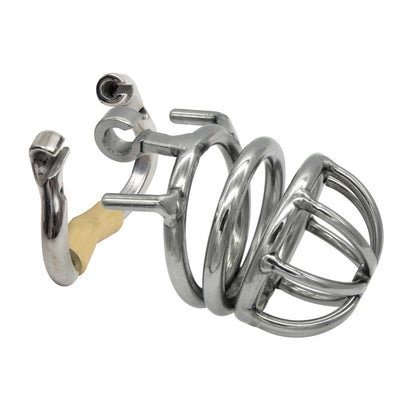 Hinge Ring Chastity Device Cock Cage S054