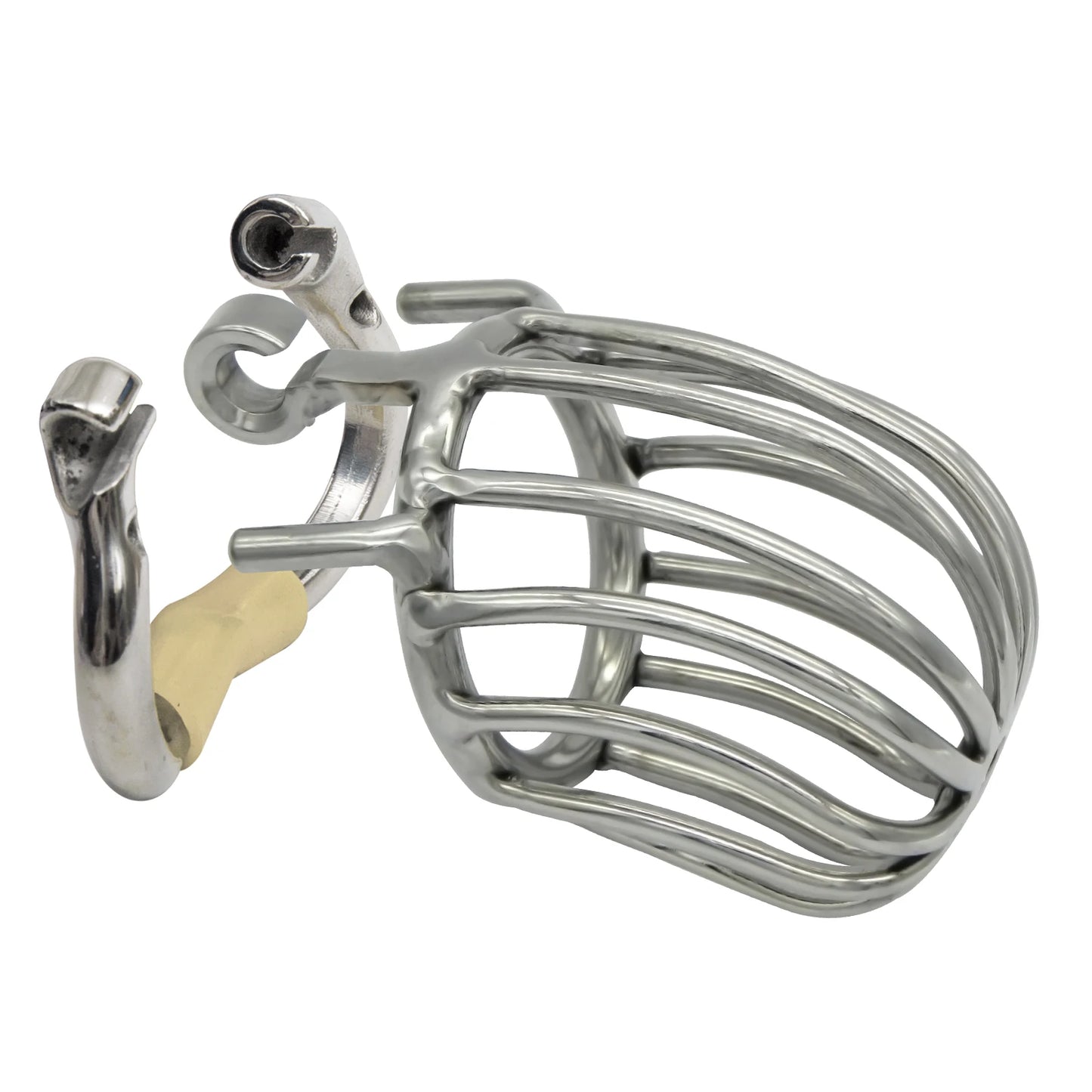 Hinge Ring Stealth Lock Chastity Cage S095