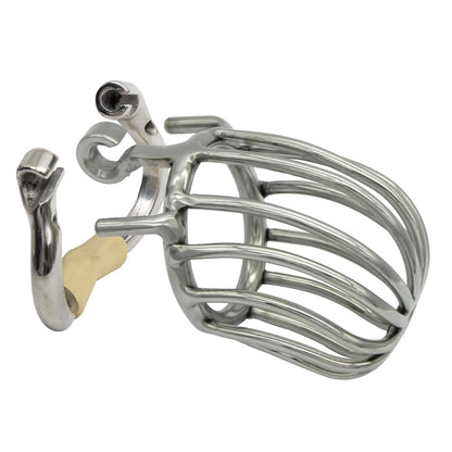 Hinge Ring Stealth Lock Chastity Cage S095