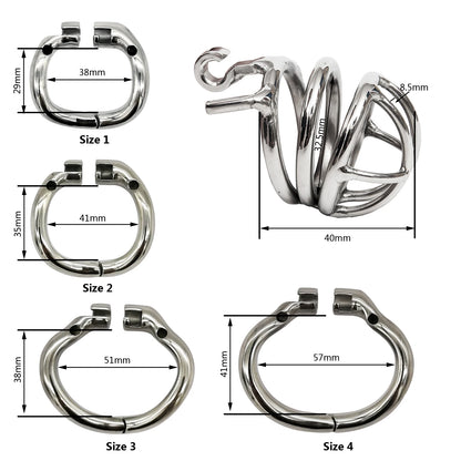 Stealth Lock Chastity Device Cock Cage S051