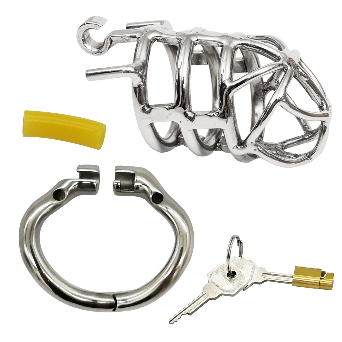 Hinge Ring Chastity Cage Penis Lock S064