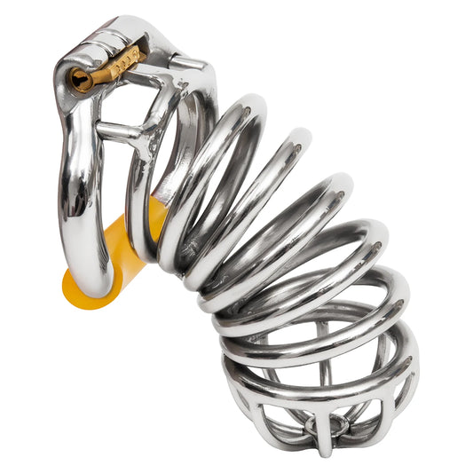 Ergonomic Stainless Steel Stealth Lock Male Chastity Device,Cock Cage, Penis Lock,Cock Ring,Chastity Belt,S062