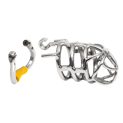 Hinge Ring Chastity Cage Penis Lock S064