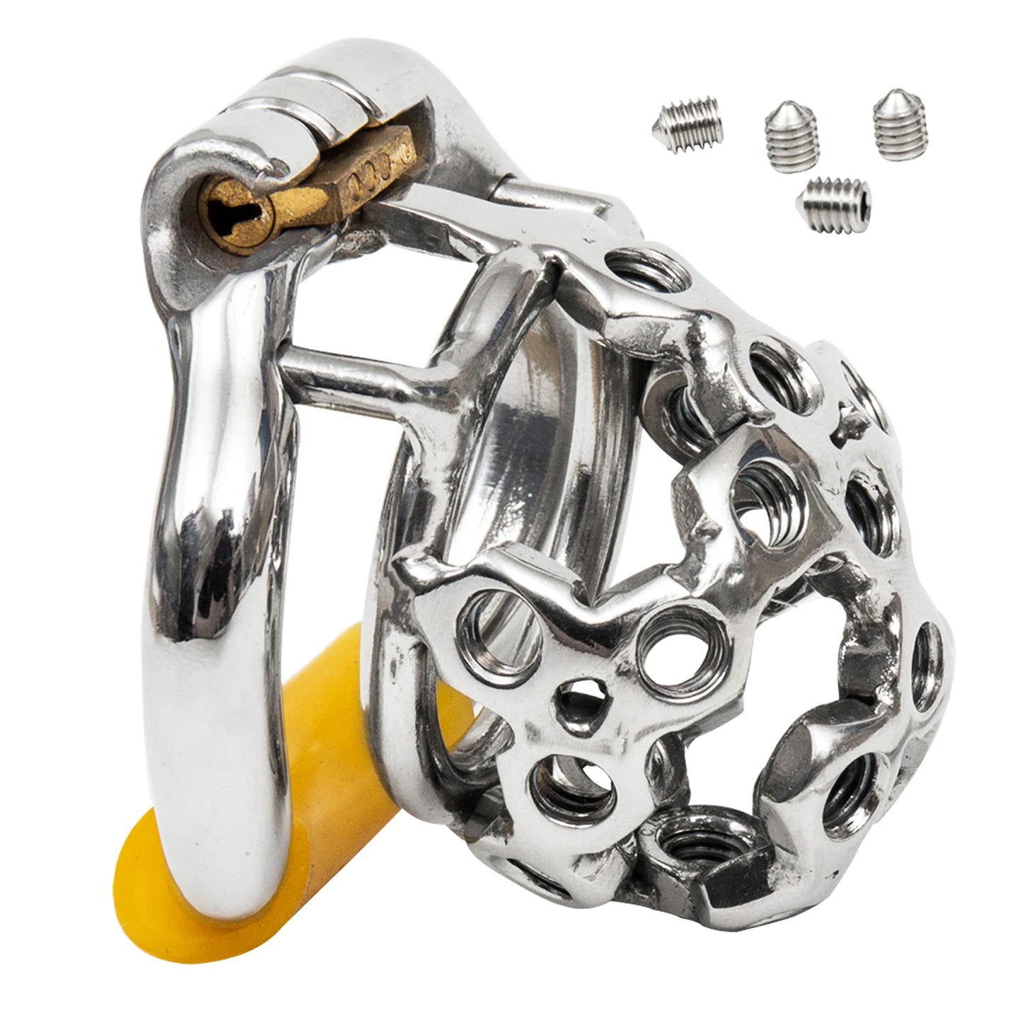 Ergonomic Stainless Steel Stealth Lock Male Chastity Device,Cock Cage,Penis Lock,Cock Ring,Chastity Belt,S061