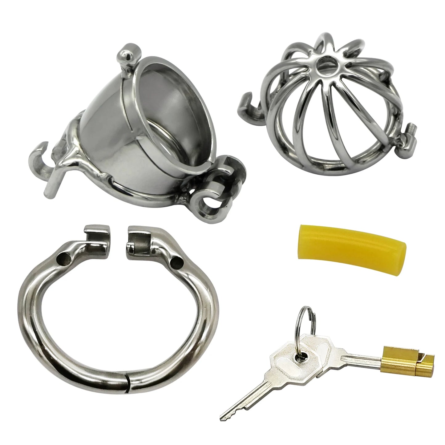 Openable Glans Cap Chastity Cage S076
