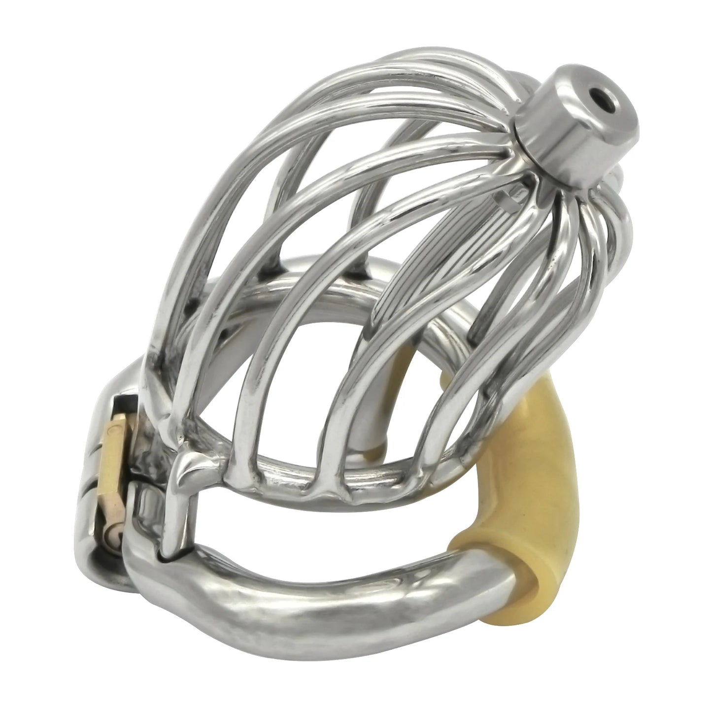 Hinge Ring Stealth Lock Chastity Cage S095
