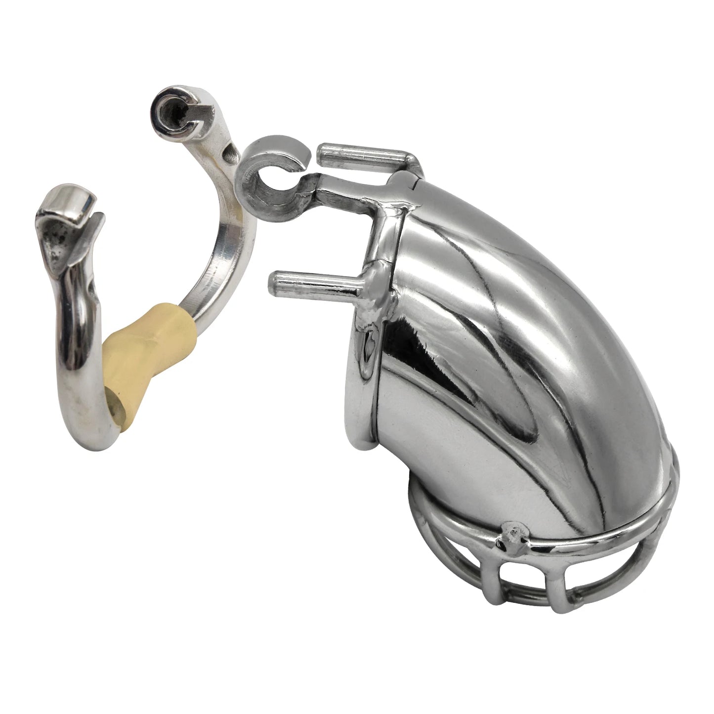 Hinge Ring Chastity Device Cock Cage S057