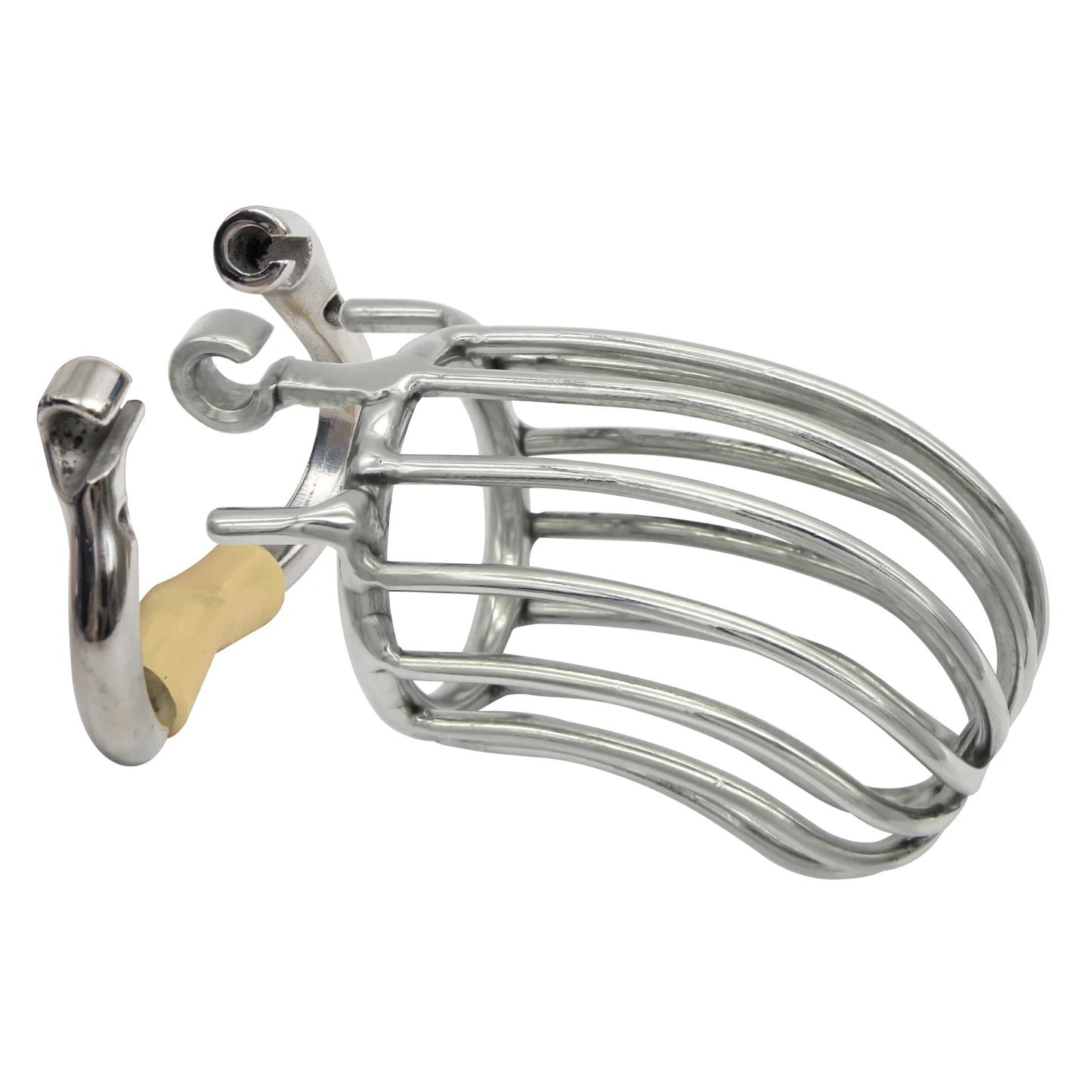 Hinge Ring Stealth Lock Chastity Cage S114