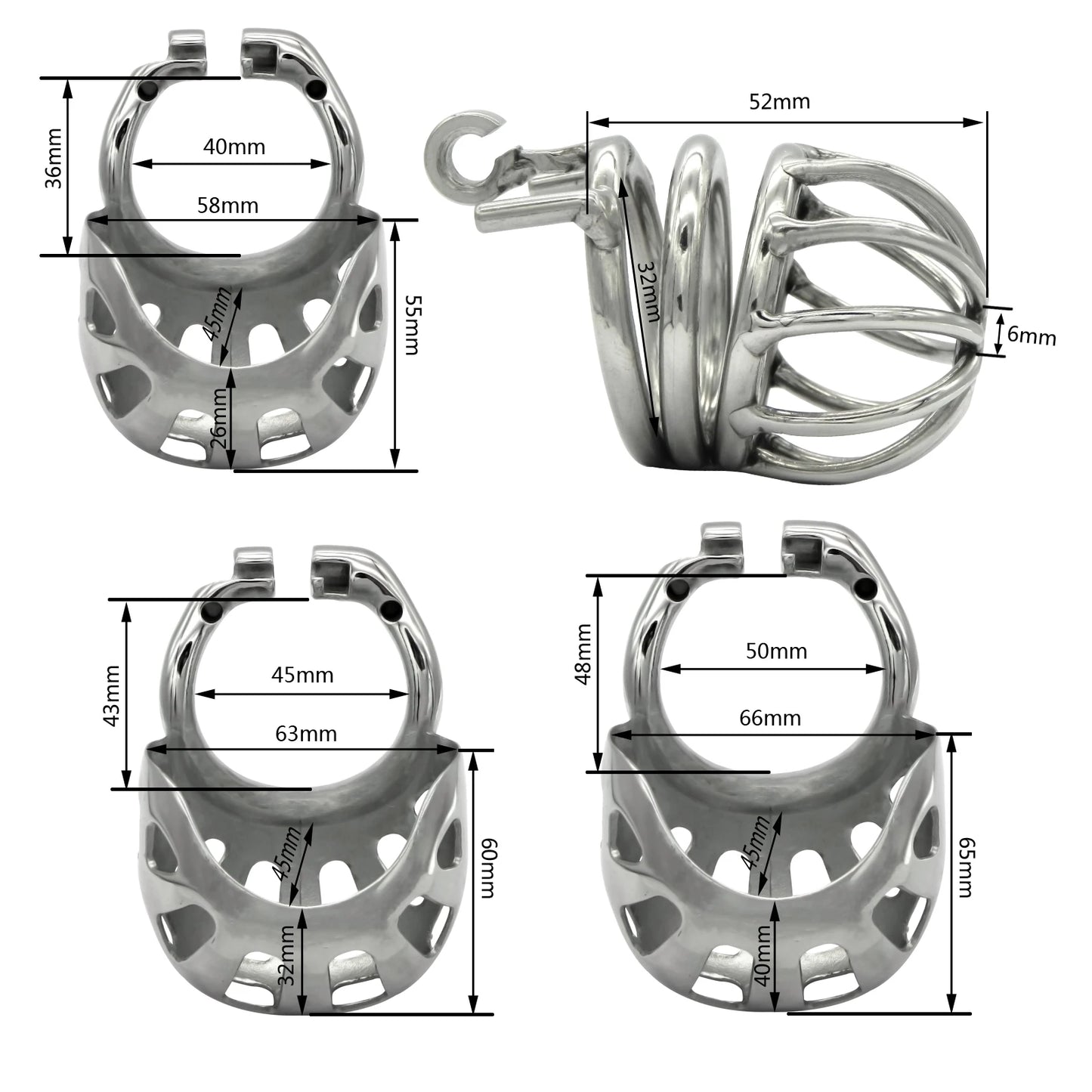 Fully wrapped Scrotum chastity Cage S140