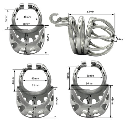 Fully wrapped Scrotum chastity Cage S140